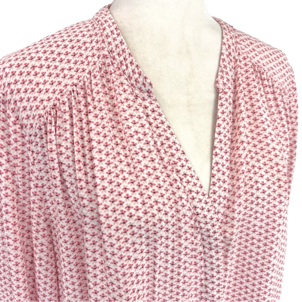 Taifun pink ditsy floral blouse